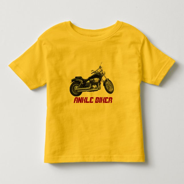 Fun Kid's Ankle Biker Motorrad-Design Kleinkind T-shirt (Vorderseite)