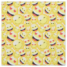 Fun Kids gelb lächelnd Emoji Gesichtspattern