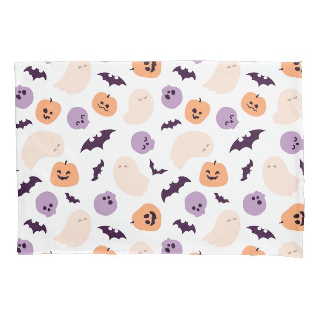 Fun Kids Halloween Muster Kissenbezug (Vorderseite)