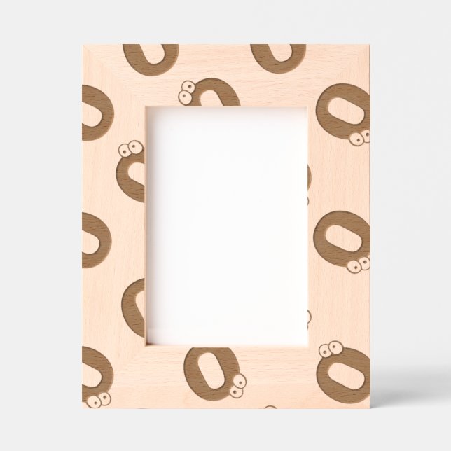 Fun Kids Monogram Muster Geätzte Rahmen (Vorderseite)
