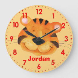 Fun Kids tiger heißt orange Wanduhr