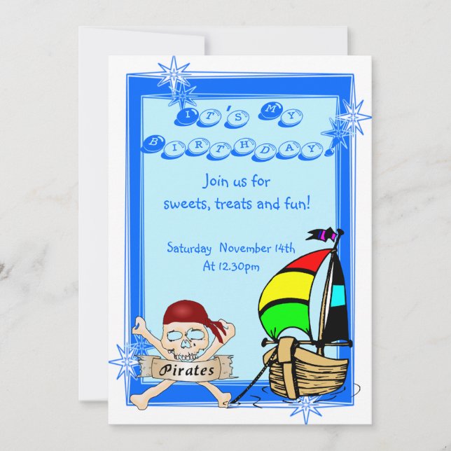 Fun-Kindergeburtstag-Party Einladung (Vorderseite)