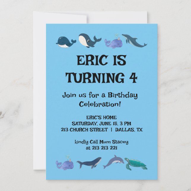 Fun-Kindergeburtstag-Party Einladung (Vorderseite)