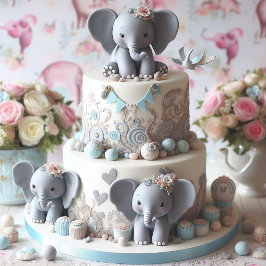 FUN KLEINE ELEPHANER LAYER CAKE