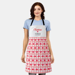 Fun Küchengöttin Name Hübsch Rosa Herzstück Ka Schürze