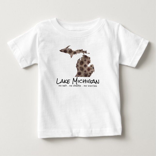 Fun Lake Michigan Grosser Staat Staat Petoskey Fel Baby T-shirt (Vorderseite)