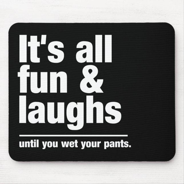 FUN & LAUGHS-Farbmousepad Mousepad (Vorne)