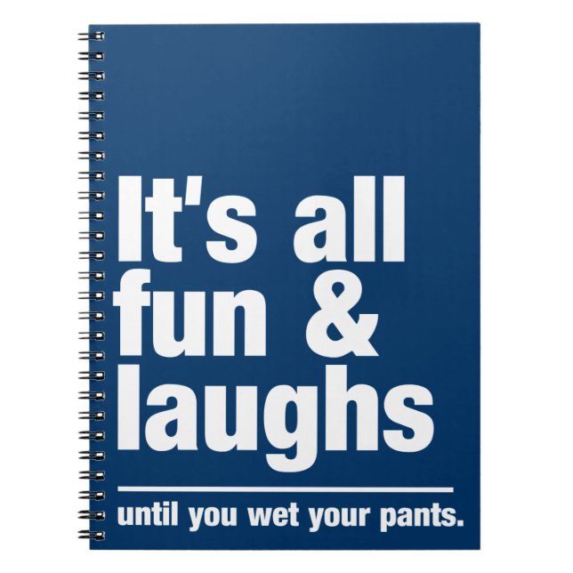 FUN & LAUGHS-Farbnotebook Notizblock (Vorderseite)