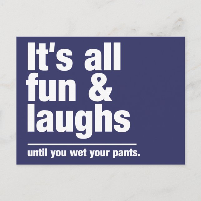 FUN & LAUGHS-Farbpostkarte Postkarte (Vorderseite)