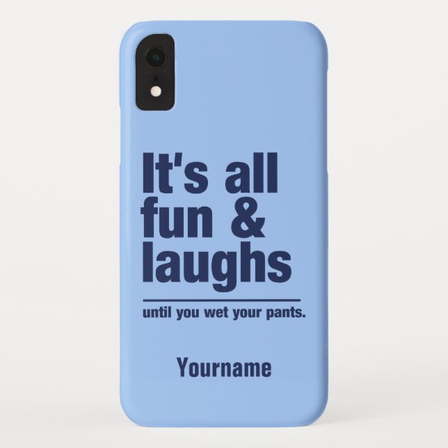 FUN & LAUGHS individuelle Name- und Farbtelefonfäl Case-Mate iPhone Hülle (Rückseite)