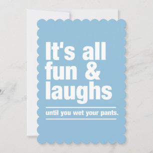 FUN & LAUGHS invitations personnalisées