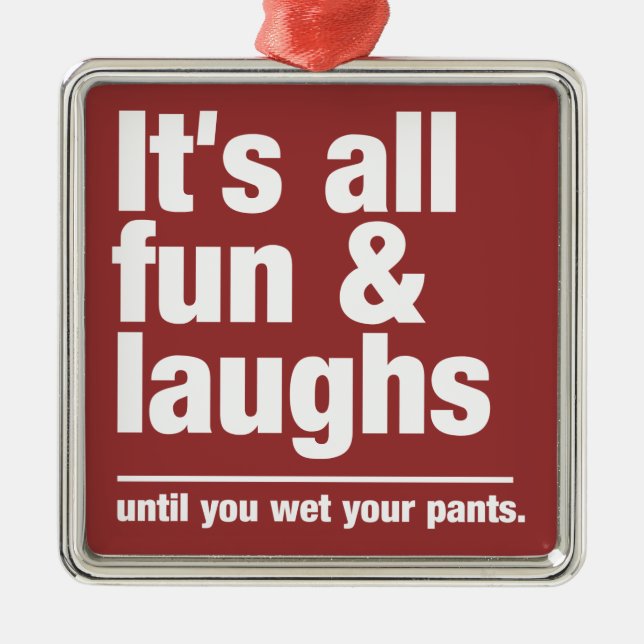 FUN & LAUGHS ornement couleur personnalisé (Devant)
