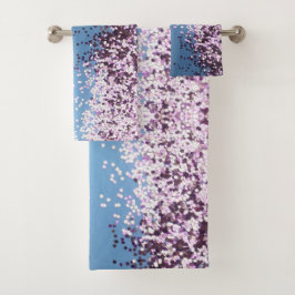 Fun Lavender Confetti en bleu