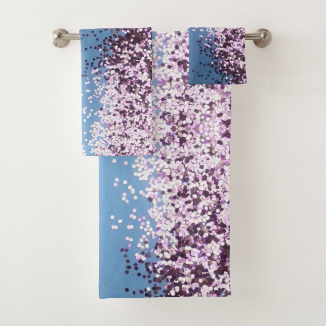 Fun Lavender Confetti en bleu (En situation)