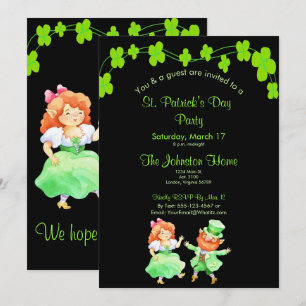 Fun Leprechauns St. Patrick's Day Party Einladung