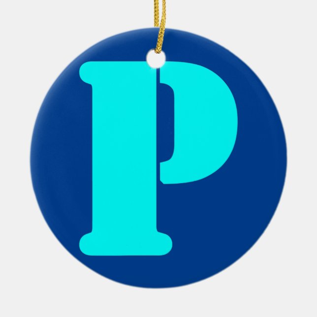 Fun Letter P Alphabet Teacher Kindergarten  Keramik Ornament (Vorne)