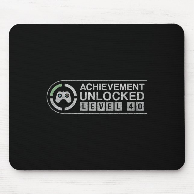 Fun Level 40 Vollständiges Retro-Videospiel 40. Ge Mousepad (Vorne)