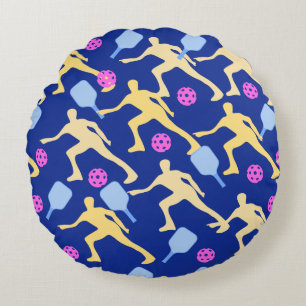 Fun Liebe Pickleball Paddle Rundes Kissen