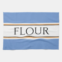 Fun Light Blue White Kitchen FLOUR Racing Streifen