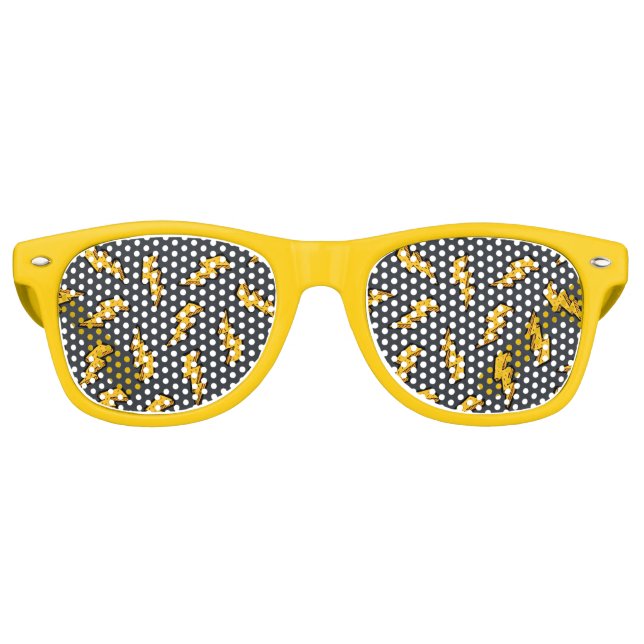 Fun Lightning Bolt Pattern Sonnenbrille (Vorderseite)
