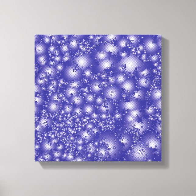 Fun LILA Abstraktes Tinte Super Splash Muster Leinwanddruck (Vorderseite)