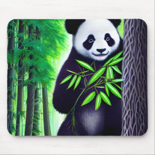 Fun Little Panda Bear Mousepad