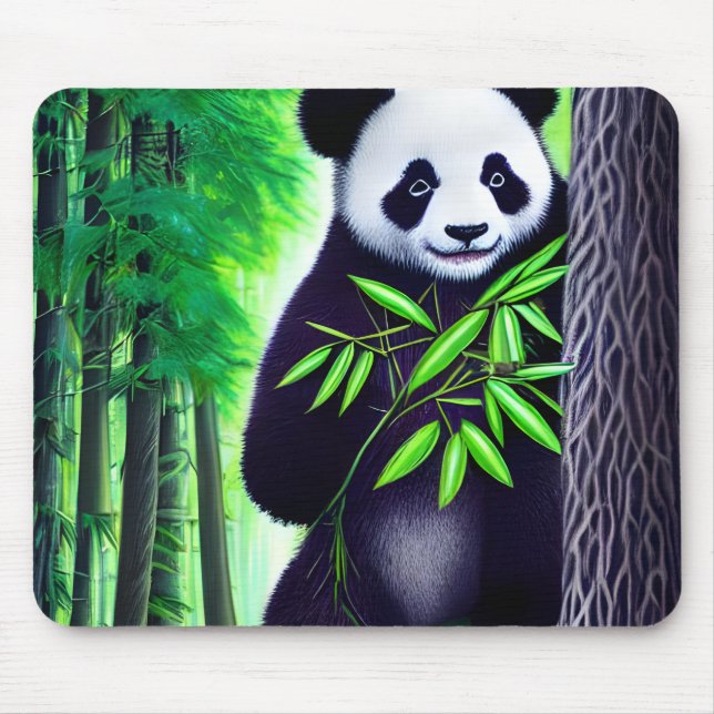 Fun Little Panda Bear Mousepad (Vorne)