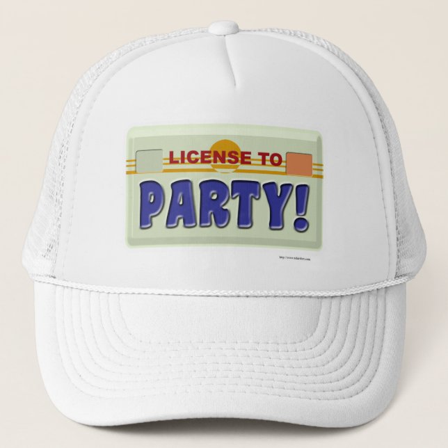 Fun Lizenz für Party Gute Zeit Slogan Truckerkappe (Vorderseite)
