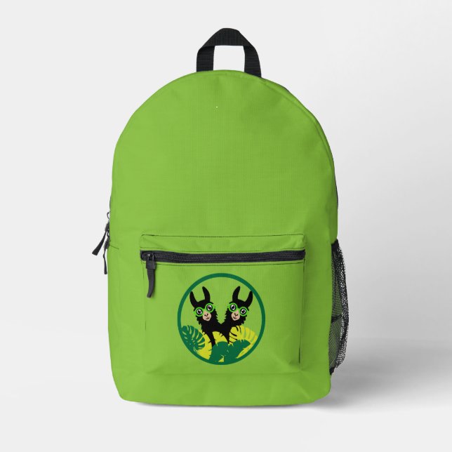 Fun Llama Alpaca Bedruckter Rucksack (Vorderseite)
