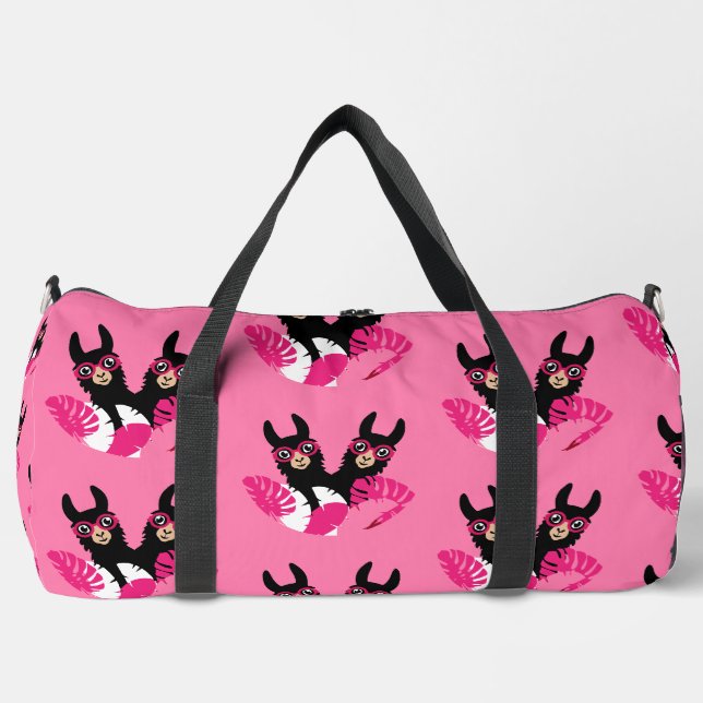 Fun Llama Alpaca Zubehör Duffle Bag (Vorderseite)