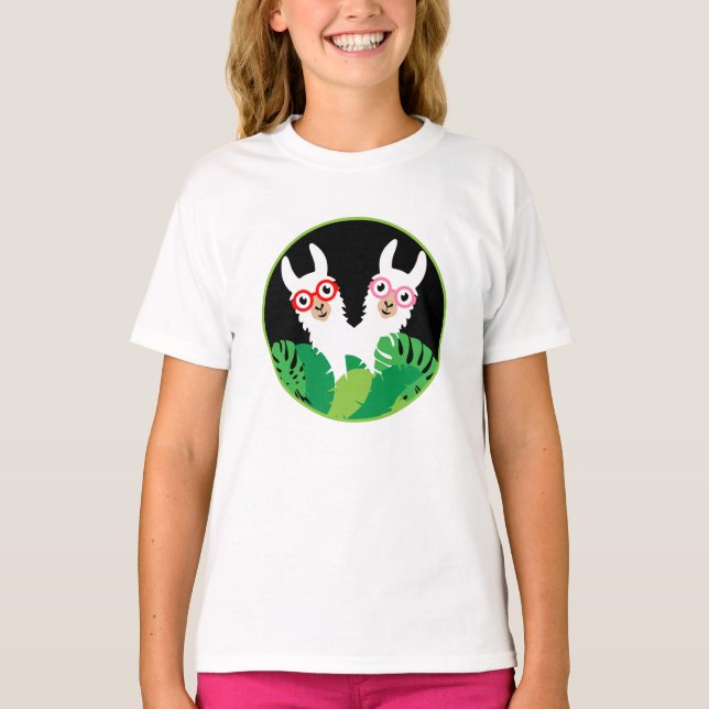 Fun Llama Alpaca Zubehör T-Shirt (Vorderseite)