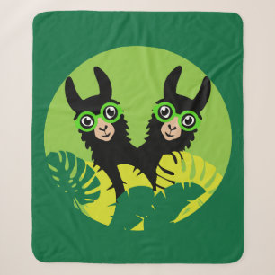 Fun Llama Alpaca Zuhause und Leben Sherpadecke