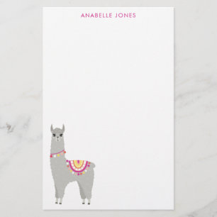 Fun Llama Personalisiert Briefpapier
