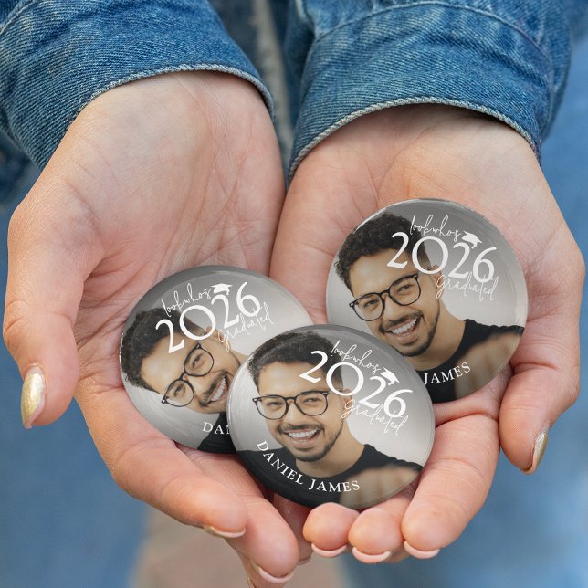 Fun Look who's Graduated Photo Graduation Button (Von Creator hochgeladen)
