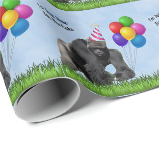 Fun Love Birthday Gorilla - Papierrolle Geschenkpapier