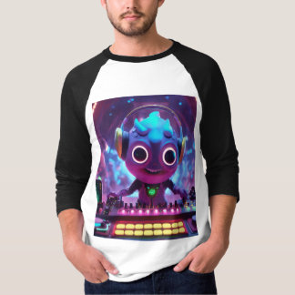 FUN LOVING NIEDLICHE Monster-Cartoon-Charakter T-Shirt