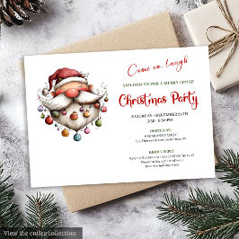 Fun-Loving Santa Claus Playful Holiday Party  Einladung