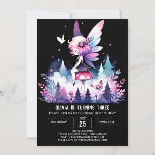 Fun Magical Fairy Birthday Einladung