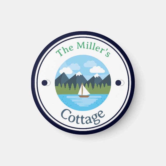 FUN! Magnet - Hütte - Personalisiert - Name hinzuf (Vorne)