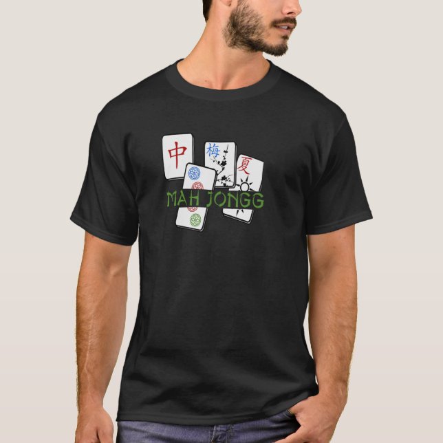 Fun Mah Jongg Tile Game Canasta Spieler Fan Granny T-Shirt (Vorderseite)
