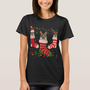 Fun Maine Coon Strumpf Weihnachtssocken Weihnachte T-Shirt