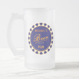 Fun Man Cave Beer Flasche Cap Mattglas Bierglas