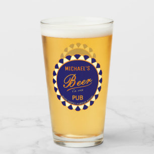 Fun Man Cave Bière bouteille Casquette pinte verre
