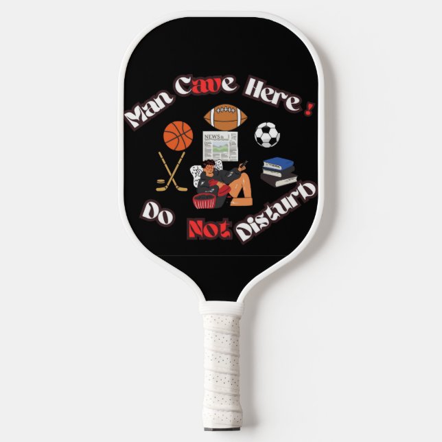 Fun Man Höhle Hier Pickleball Paddel Pickleball Schläger (Vorderseite)