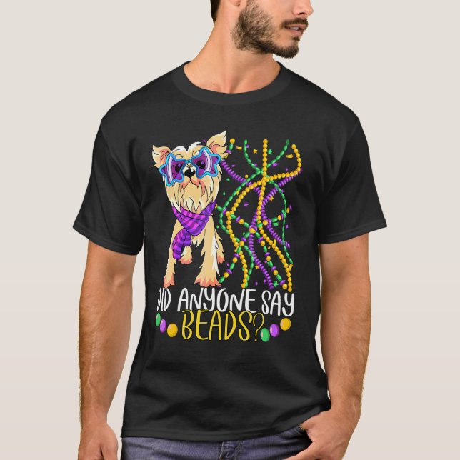 Fun Mardi Gras hat jemand gesagt, Beads Niedlichen T-Shirt (Vorderseite)