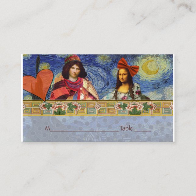 Fun Mariage Place cartes Starry Night Fantastic (Devant)