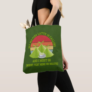 Fun MATCHA Berge rufen Latte Drinker Tasche