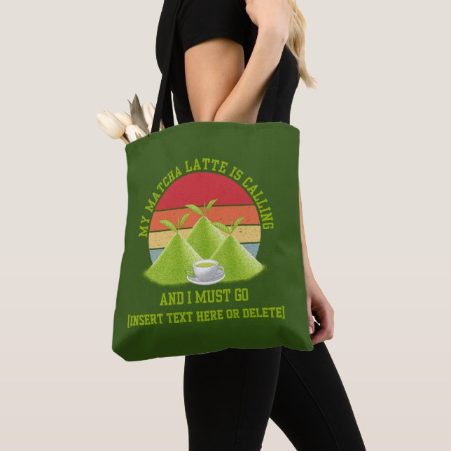 Fun MATCHA Berge rufen Latte Drinker Tasche (Von Nahem)
