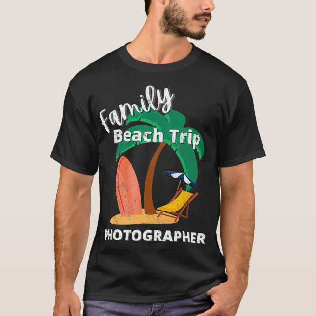 Fun Matching Family Beach Road - Cooles FOTOGRAP T-Shirt (Vorderseite)