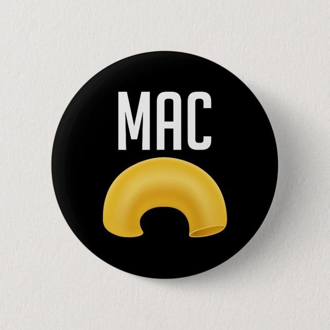 Fun Matching Makaroni und Käse Halloween Kostüm Button (Vorderseite)